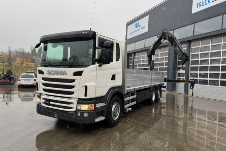 Scania G440 6x2 Hiab 166-3 - Caminhão grua, Caminhão basculante: foto 1 Scania G440 6x2 Hiab 166-3 - Caminhão grua, Caminhão basculante: foto 1