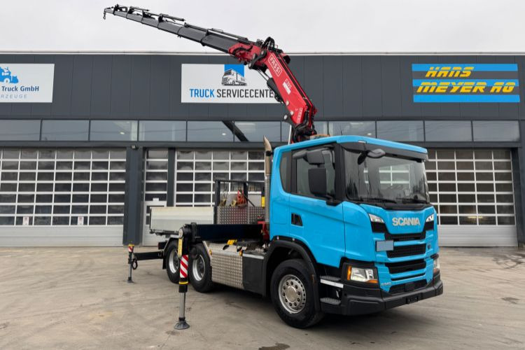 Scania G540 6x4 Fassi 395-7 SZM&Pritsche - Caminhão grua, Camião de caixa aberta/ Plataforma: foto 5 Scania G540 6x4 Fassi 395-7 SZM&Pritsche - Caminhão grua, Camião de caixa aberta/ Plataforma: foto 5