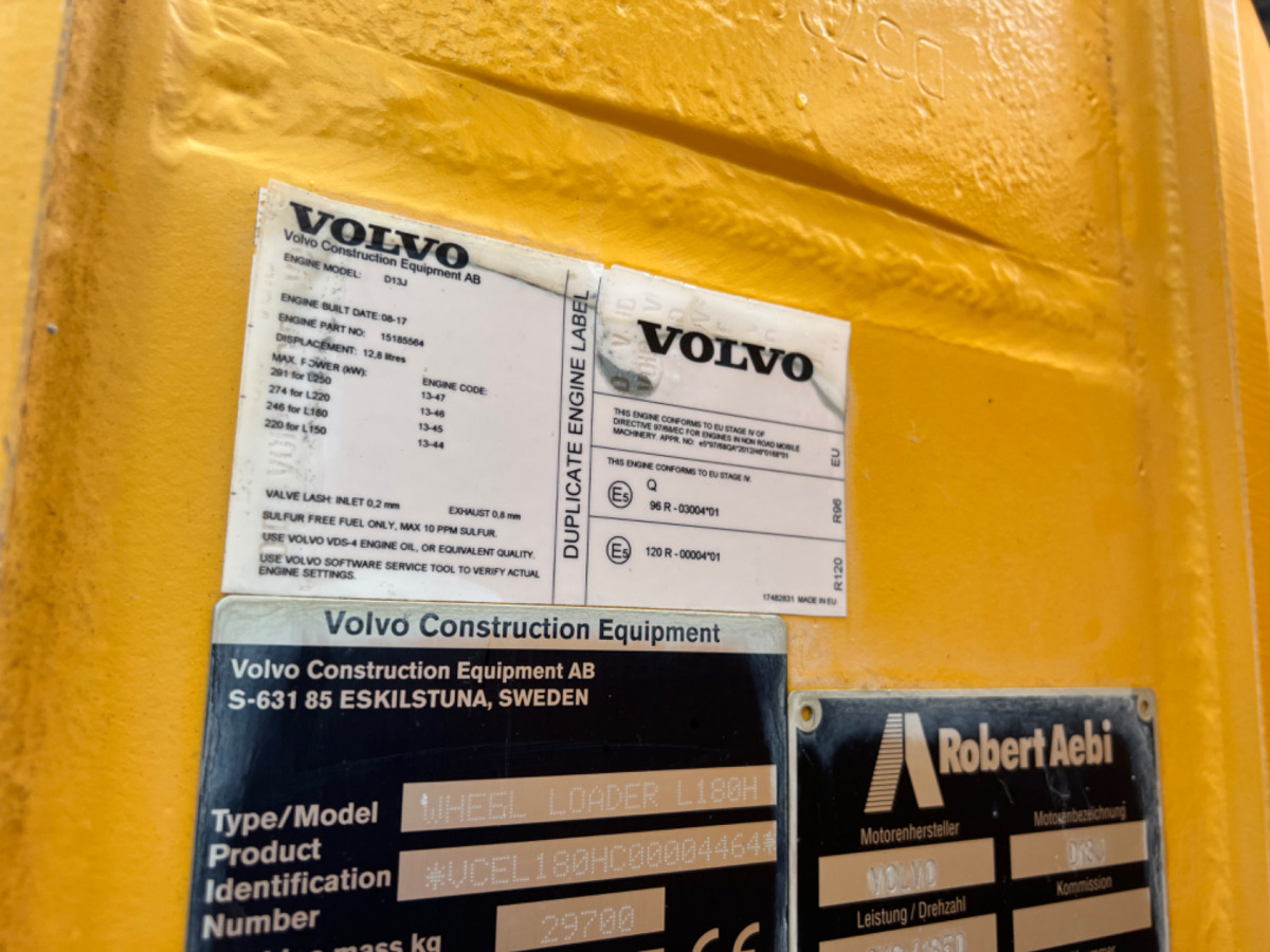 Locação de VOLVO L180H VOLVO L180H: foto 15