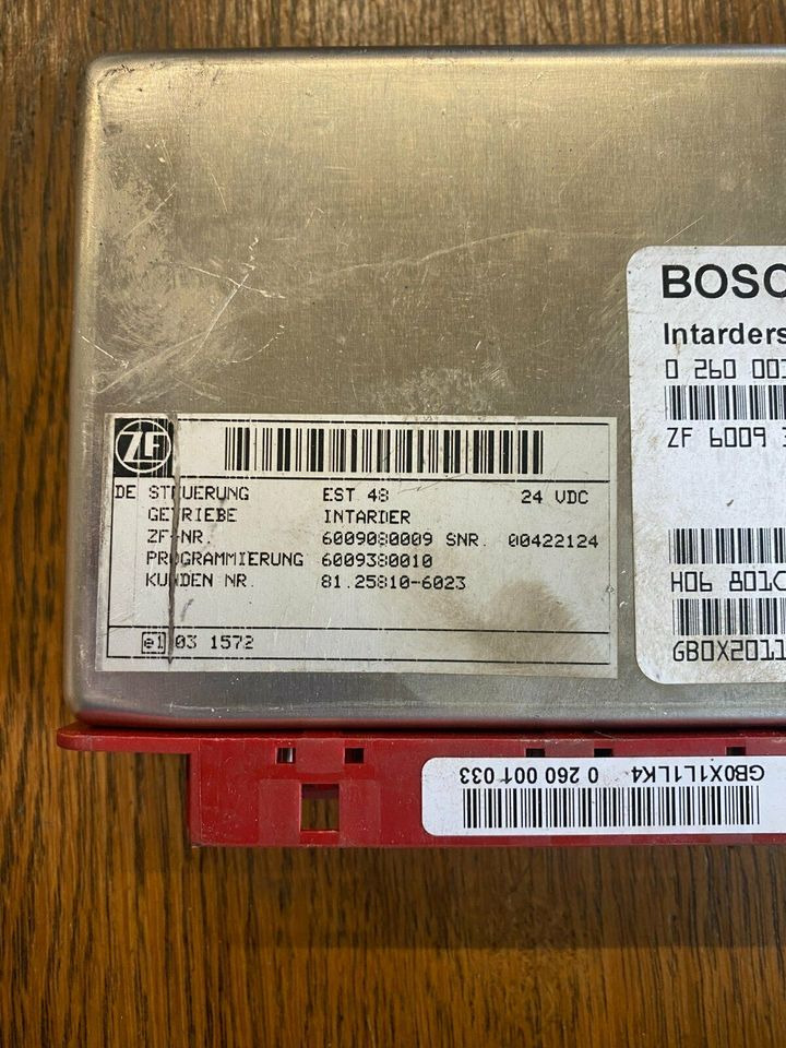 BOSCH Intardersteuerung 0260001033 ZF 6009380001 MAN 81258106023 - Centralina electrónica de Caminhão: foto 2 BOSCH Intardersteuerung 0260001033 ZF 6009380001 MAN 81258106023 - Centralina electrónica de Caminhão: foto 2
