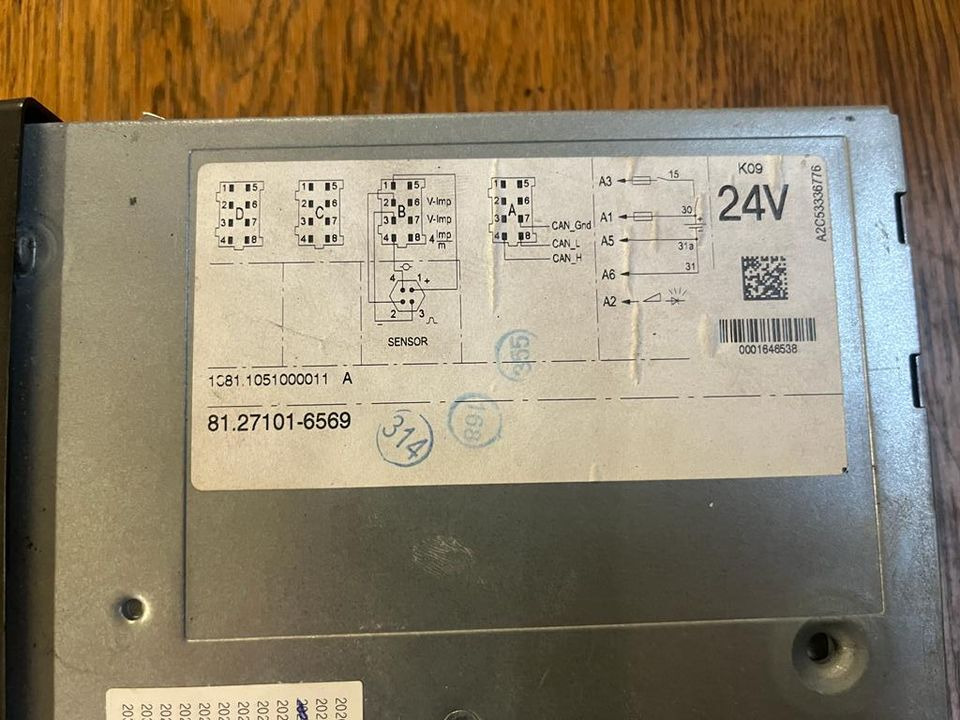 MAN TGX TGS TGA TGL Tachograph 81.27101-6569 - Tacógrafo de Caminhão: foto 2 MAN TGX TGS TGA TGL Tachograph 81.27101-6569 - Tacógrafo de Caminhão: foto 2