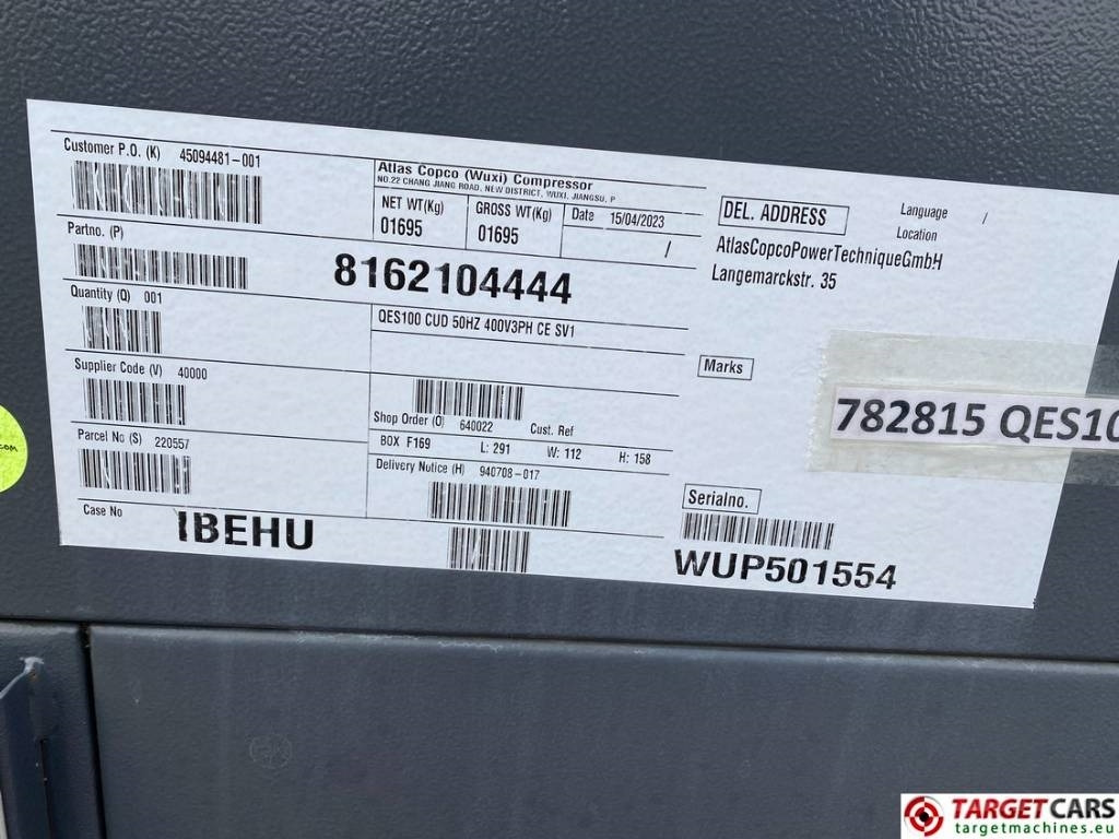 Gerador elétrico Atlas Copco QES100 Diesel 100KVA Generator 400/230V Unused: foto 11