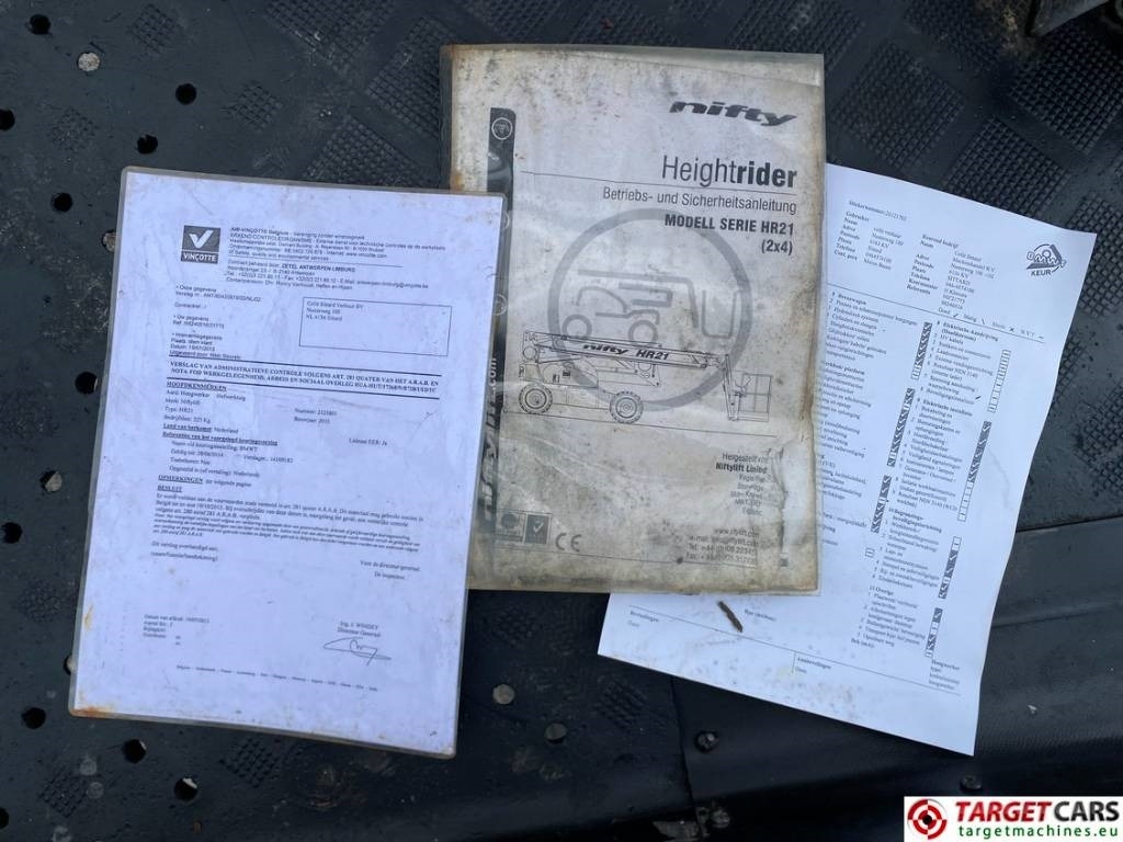 Plataforma articulada Niftylift HR21DE HyBrid Articulated Boom Work Lift 2080cm: foto 38