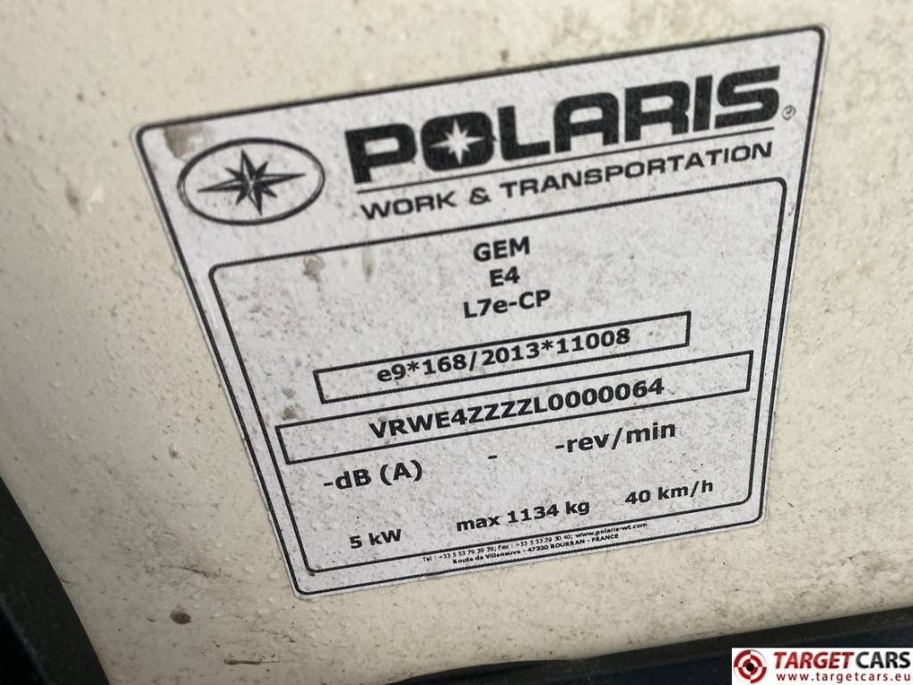 Automóvel Polaris Gem E4 Electric UTV Vehicle Road Registration: foto 11