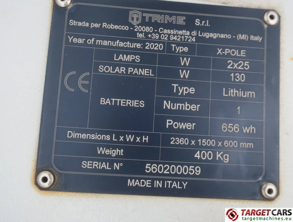 Torre de iluminação Trime X-Pole Solar Panel 50W Led Tower Light: foto 10
