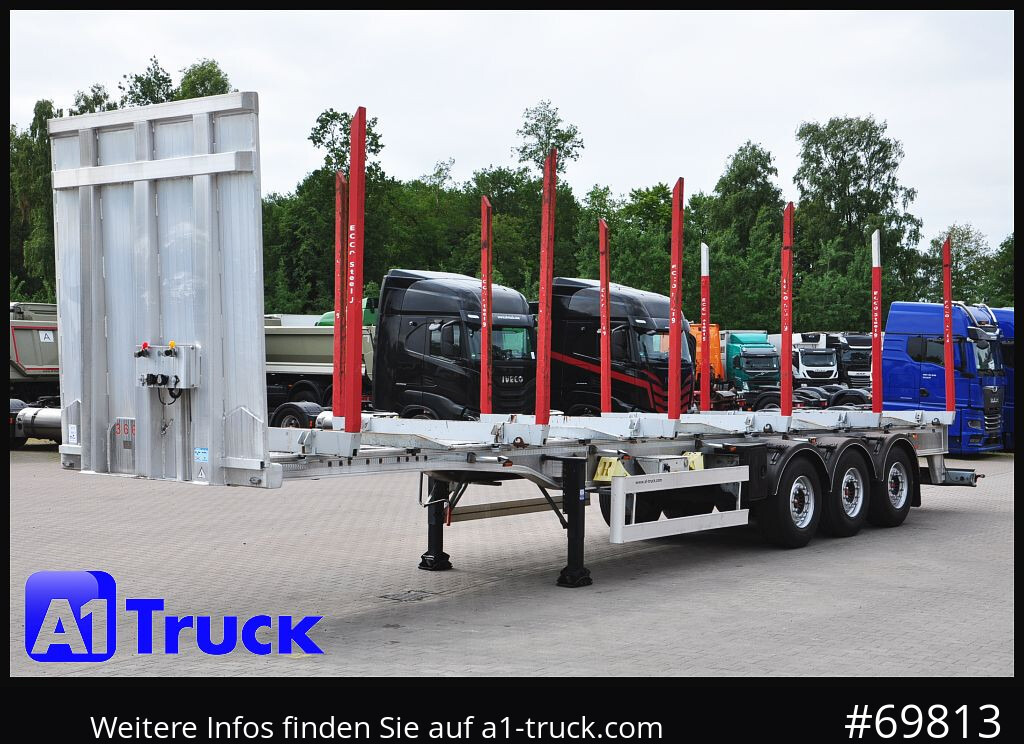 Semi-reboque florestal BENALU Timberliner, Vollalu Ecco 2x Liftachse, Lang-Holz,: foto 13