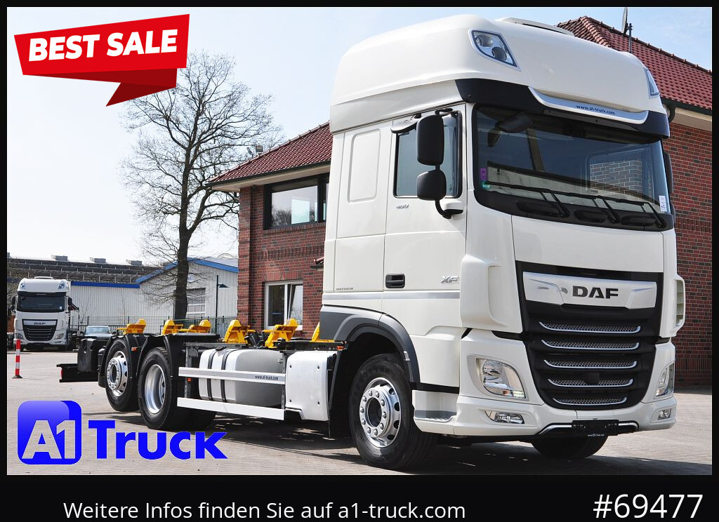 DAF XF 480 Intarder, Multiwechsler 2x AHK, TÜV 10-2026 - Caminhão chassi: foto 1 DAF XF 480 Intarder, Multiwechsler 2x AHK, TÜV 10-2026 - Caminhão chassi: foto 1