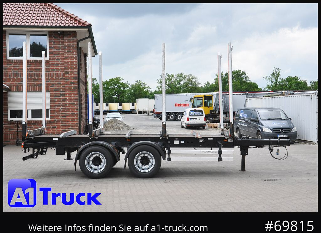 Reboque transporte de madeira DOLL Befa Tandem Holz Wood Exte Rungen, 171 tkm,: foto 8