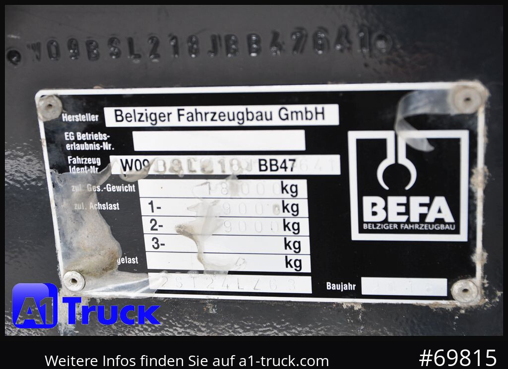 Reboque transporte de madeira DOLL Befa Tandem Holz Wood Exte Rungen, 171 tkm,: foto 7