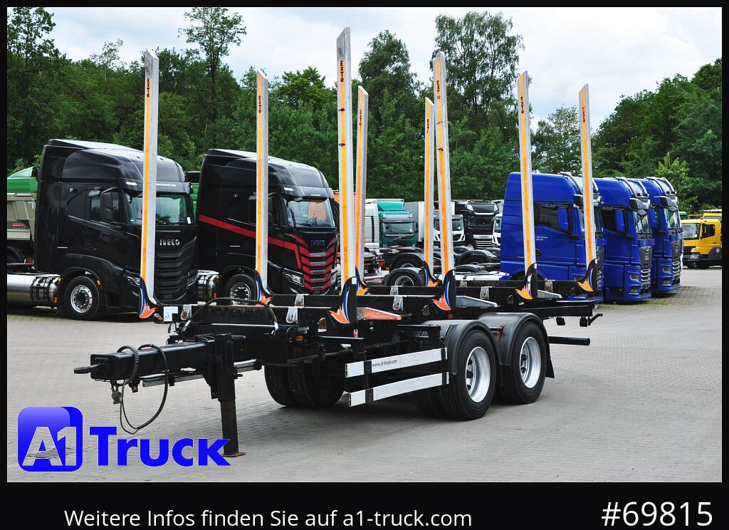 Reboque transporte de madeira DOLL Befa Tandem Holz Wood Exte Rungen, 171 tkm,: foto 13