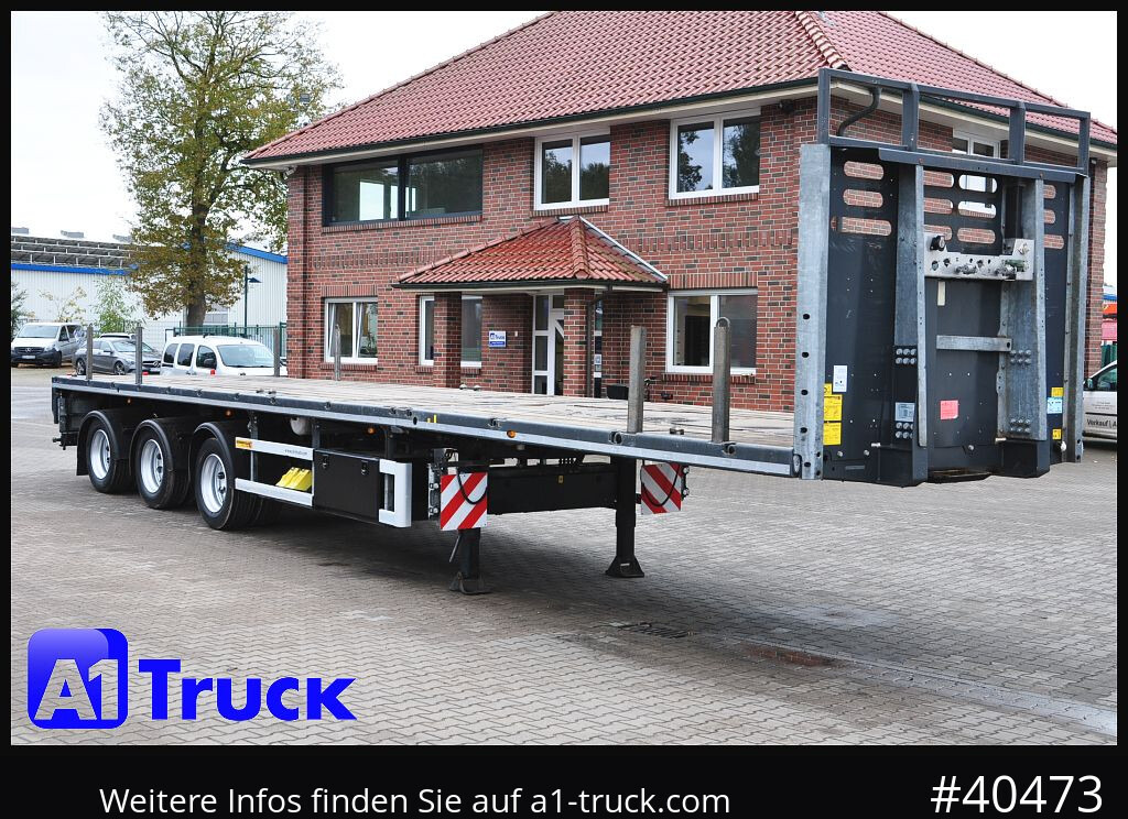 FAYMONVILLE F-S43-1AAF Telemax,3 zwangs gelenkt, Lenkachse - Semi-reboque plataforma/ Caixa aberta: foto 1 FAYMONVILLE F-S43-1AAF Telemax,3 zwangs gelenkt, Lenkachse - Semi-reboque plataforma/ Caixa aberta: foto 1