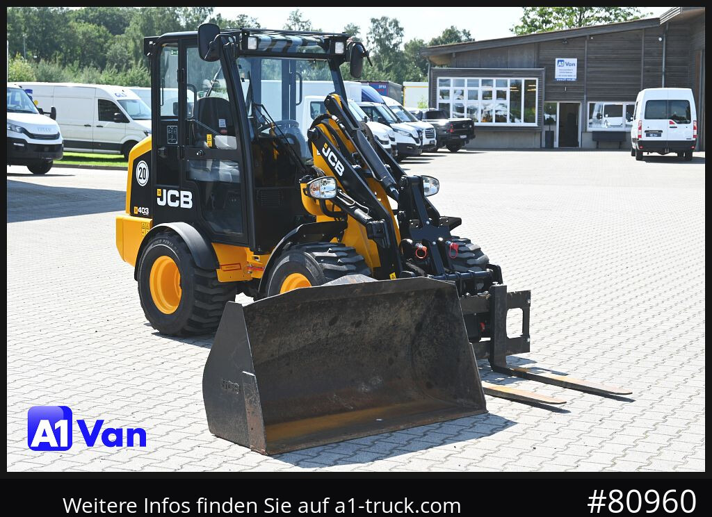 JCB JCB 403 SP Radlader, Palletengabel, Kabine, Zusatzhydraulik - Carregadeira de rodas: foto 1 JCB JCB 403 SP Radlader, Palletengabel, Kabine, Zusatzhydraulik - Carregadeira de rodas: foto 1