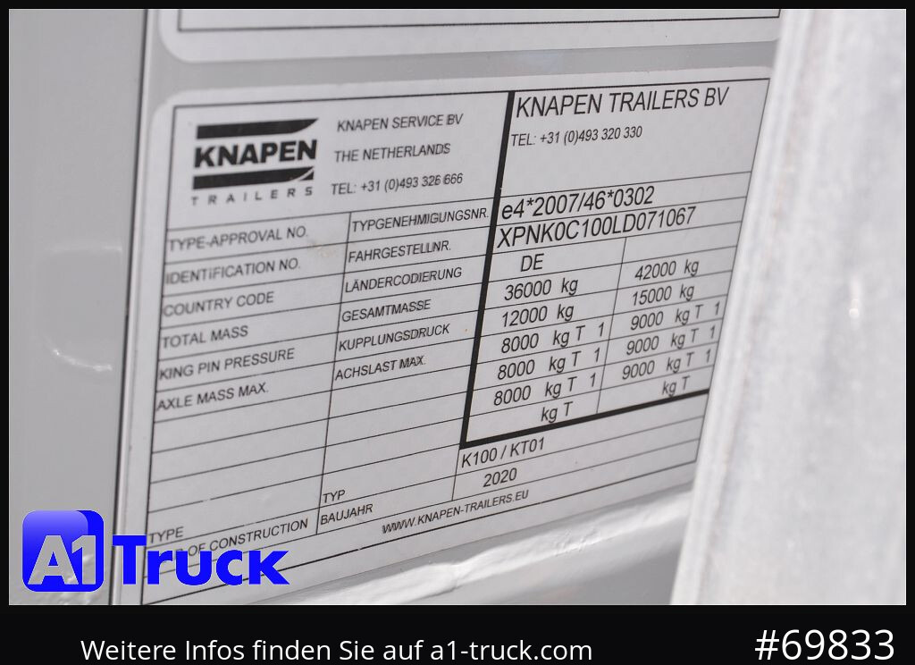 KNAPEN K100, HD Heavy Duty, 90m³, Funk - Semireboque piso móvel: foto 5 KNAPEN K100, HD Heavy Duty, 90m³, Funk - Semireboque piso móvel: foto 5