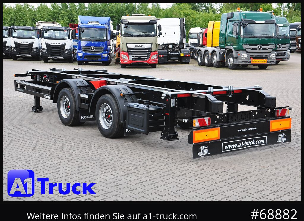 Reboque transportador de contêineres/ Caixa móvel nuevo KOEGEL ZW 18  BDF, Midi Tandem 1120 +1320, SOFORT: foto 11