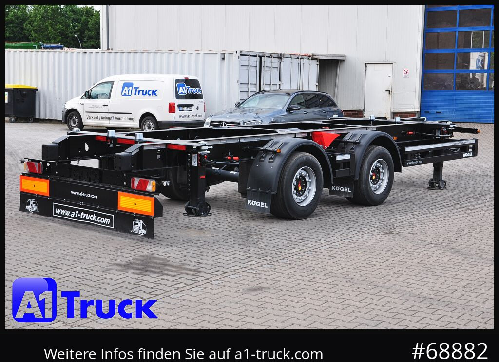 Reboque transportador de contêineres/ Caixa móvel nuevo KOEGEL ZW 18  BDF, Midi Tandem 1120 +1320, SOFORT: foto 9