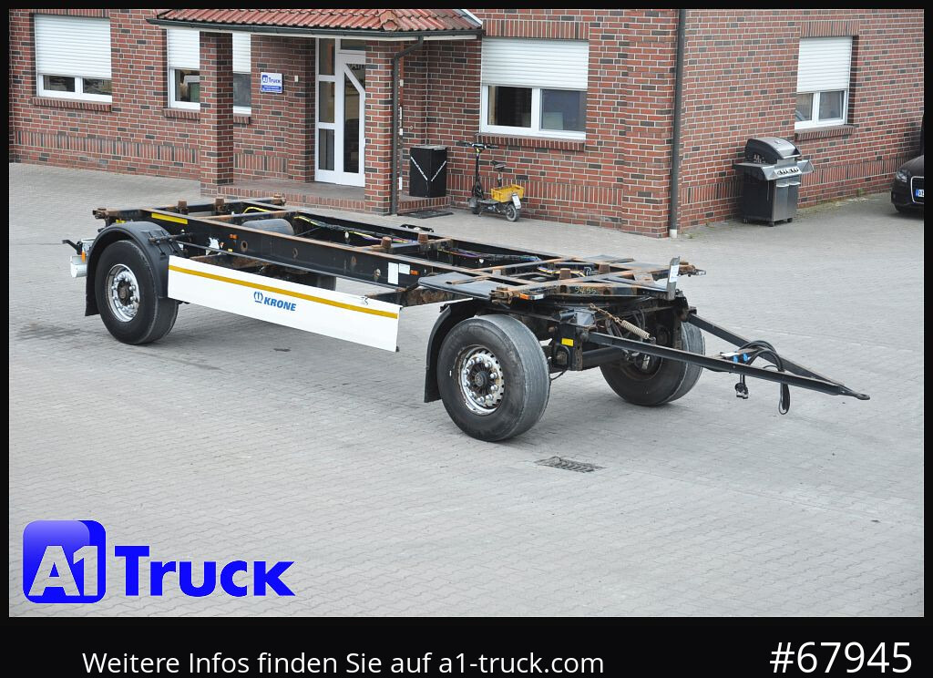KRONE AZ 18, Standard BDF, 1 Vorbesitzer, BPW - Reboque transportador de contêineres/ Caixa móvel: foto 1 KRONE AZ 18, Standard BDF, 1 Vorbesitzer, BPW - Reboque transportador de contêineres/ Caixa móvel: foto 1