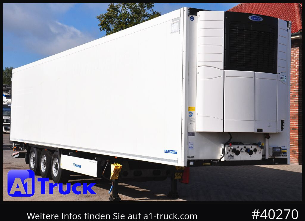 KRONE SDR 27 Carrier 1950 Mt.,Multitemp. LBW, Taillift - Semireboque frigorífico: foto 1 KRONE SDR 27 Carrier 1950 Mt.,Multitemp. LBW, Taillift - Semireboque frigorífico: foto 1
