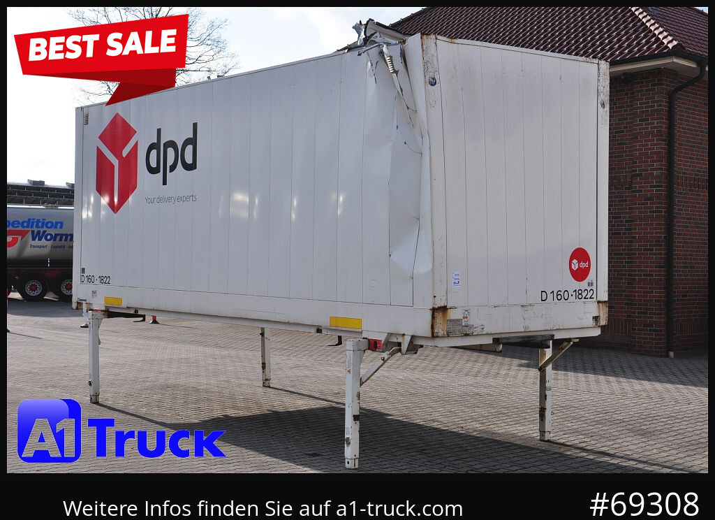 KRONE WB BDF 7,45 Koffer, 2770mm innen, beschädigt - Carroçaria para furgões: foto 1 KRONE WB BDF 7,45 Koffer, 2770mm innen, beschädigt - Carroçaria para furgões: foto 1