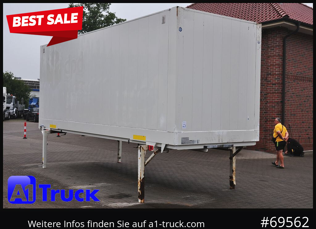 KRONE Wechselbrücke BDF 7,45 Koffer, Textil 2750mm innen, 20 x vorhanden - Carroçaria para furgões: foto 1 KRONE Wechselbrücke BDF 7,45 Koffer, Textil 2750mm innen, 20 x vorhanden - Carroçaria para furgões: foto 1