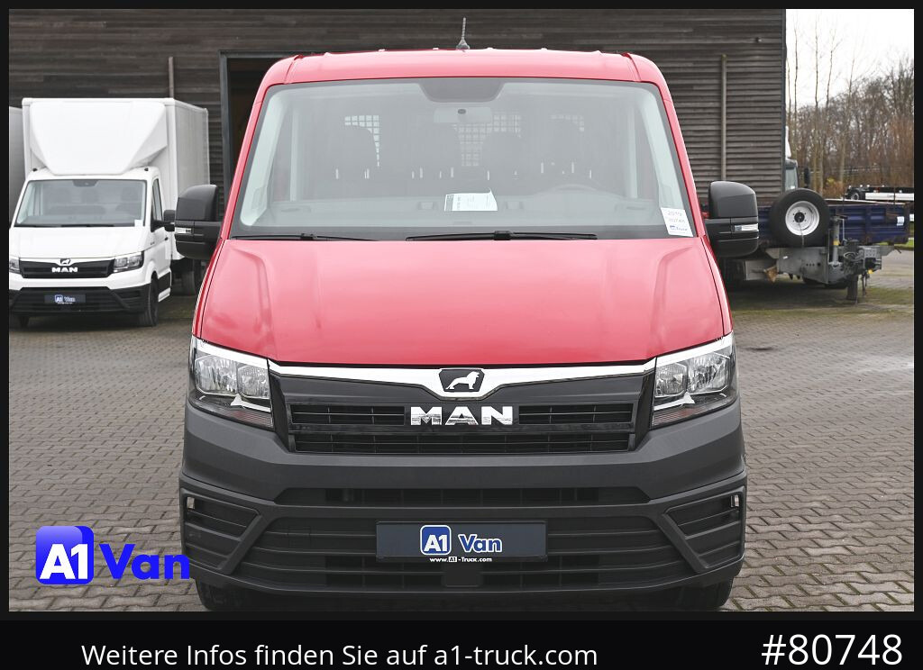 Furgão basculante, Carrinha cabine dupla MAN TGE 3.180 Doka Kipper,Klima, AHK: foto 14