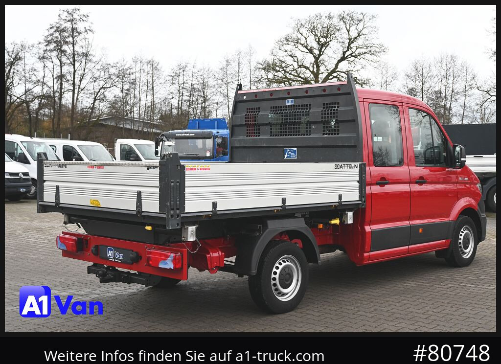 Furgão basculante, Carrinha cabine dupla MAN TGE 3.180 Doka Kipper,Klima, AHK: foto 9