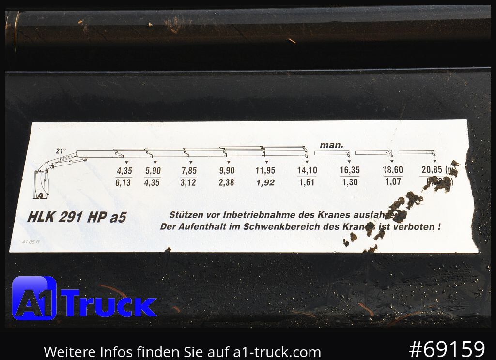 MERCEDES-BENZ Actros 1844 MP3, Kran MKG 291 HP 5+3 Funk, TÜV 06/2026 - Caminhão grua: foto 2 MERCEDES-BENZ Actros 1844 MP3, Kran MKG 291 HP 5+3 Funk, TÜV 06/2026 - Caminhão grua: foto 2