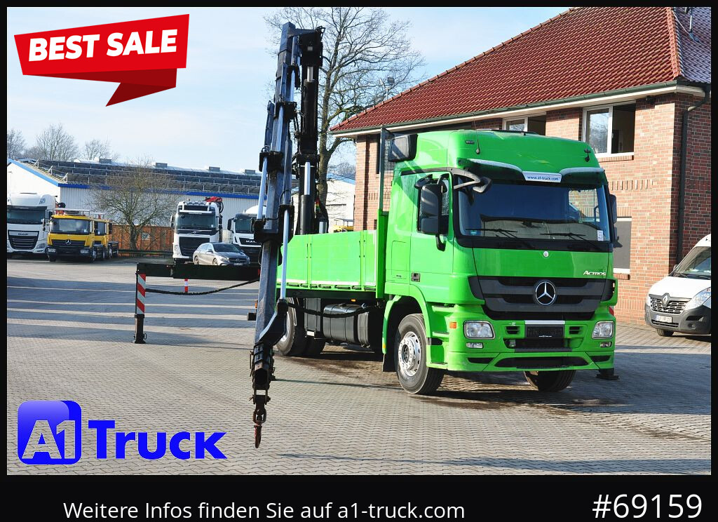MERCEDES-BENZ Actros 1844 MP3, Kran MKG 291 HP 5+3 Funk, TÜV 06/2026 - Caminhão grua: foto 1 MERCEDES-BENZ Actros 1844 MP3, Kran MKG 291 HP 5+3 Funk, TÜV 06/2026 - Caminhão grua: foto 1