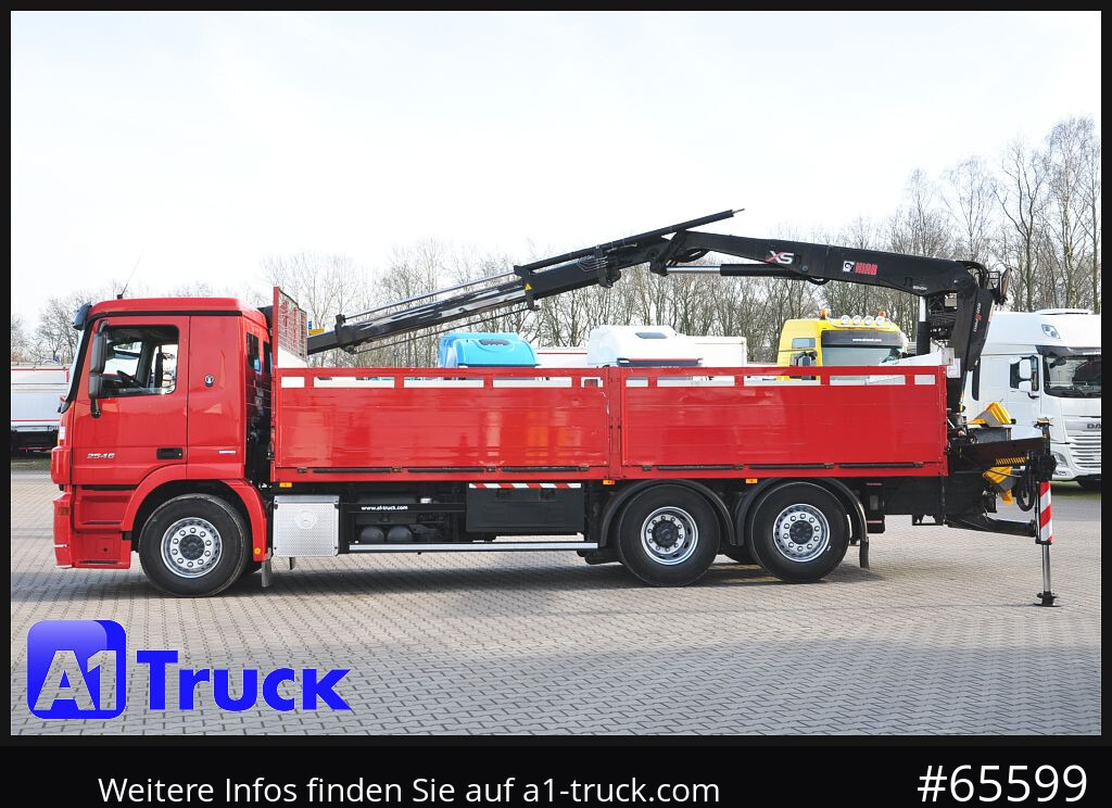 Camião de caixa aberta/ Plataforma, Caminhão grua MERCEDES-BENZ Actros 2546 MP 3, HIAB Kran, Lift-Lenkachse,: foto 11 Camião de caixa aberta/ Plataforma, Caminhão grua MERCEDES-BENZ Actros 2546 MP 3, HIAB Kran, Lift-Lenkachse,: foto 11