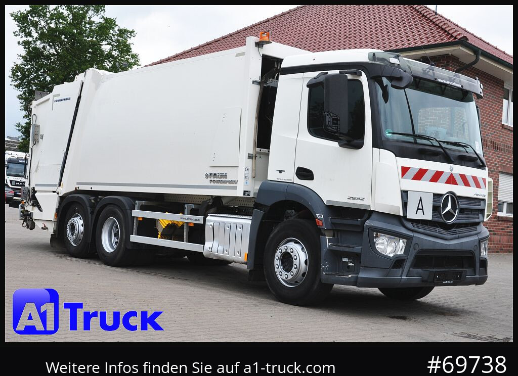 MERCEDES-BENZ Antos 2532 Faun Powerpress II Zöller Detla 2301, - Caminhão de lixo: foto 1 MERCEDES-BENZ Antos 2532 Faun Powerpress II Zöller Detla 2301, - Caminhão de lixo: foto 1