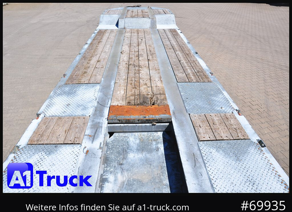 MUELLER-MITTELTAL T4 Profi, 4 achs Tieflader, hydr. Rampen, - Reboque baixa: foto 3 MUELLER-MITTELTAL T4 Profi, 4 achs Tieflader, hydr. Rampen, - Reboque baixa: foto 3