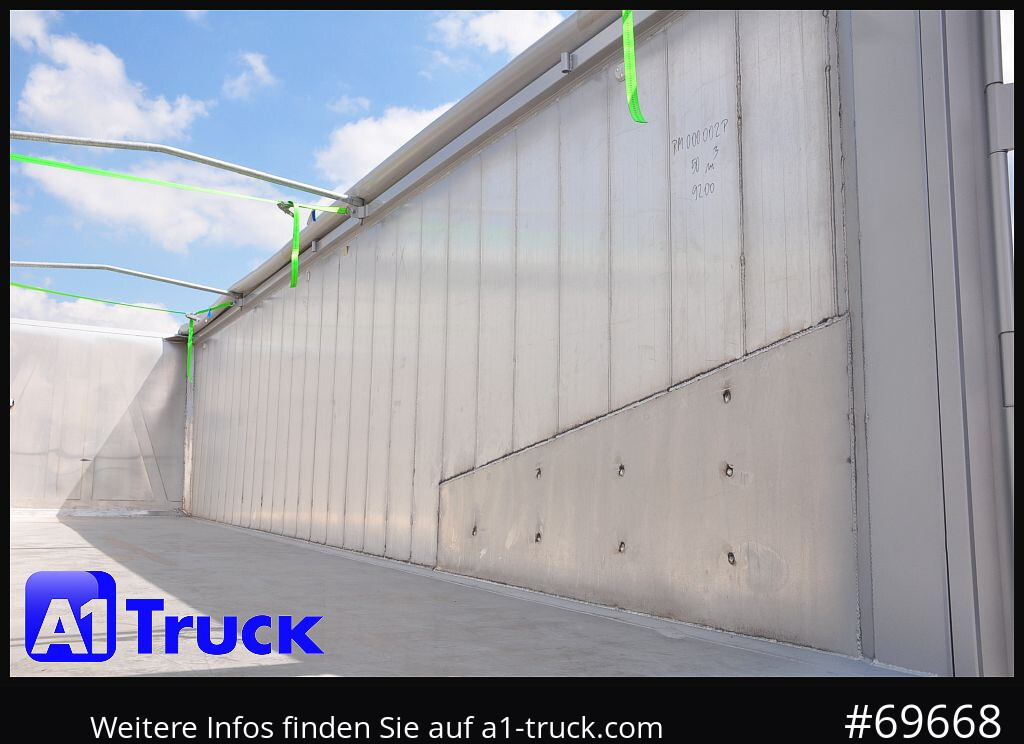 REISCH RHKS, Alu-Kippmulde 50m³, NEU Kombitüren, Alufelgen, Liftachse, - Semireboque basculante: foto 3 REISCH RHKS, Alu-Kippmulde 50m³, NEU Kombitüren, Alufelgen, Liftachse, - Semireboque basculante: foto 3