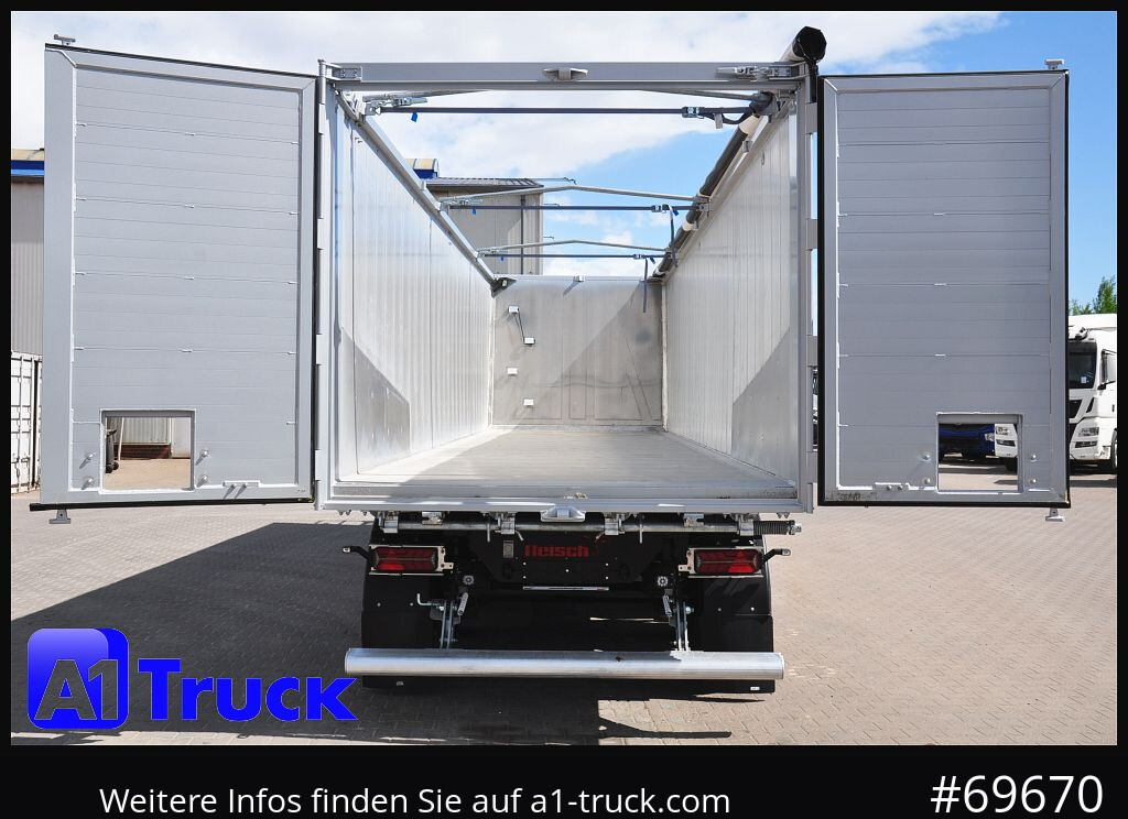 REISCH RHKS, Alu-Kippmulde 52m³, Kombitüren, Alufelgen, Liftachse, - Semireboque basculante: foto 2 REISCH RHKS, Alu-Kippmulde 52m³, Kombitüren, Alufelgen, Liftachse, - Semireboque basculante: foto 2