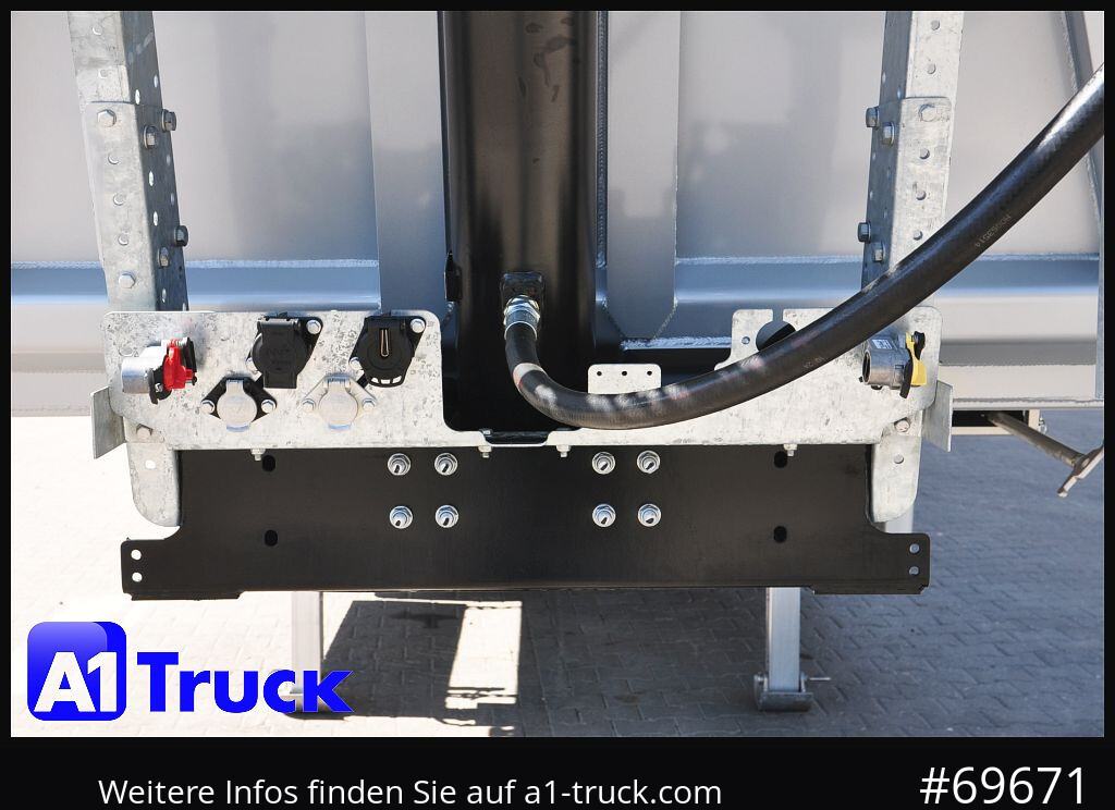 REISCH RHKS, Alu-Kippmulde 52m³, Kombitüren, Alufelgen, Liftachse, - Semireboque basculante: foto 4 REISCH RHKS, Alu-Kippmulde 52m³, Kombitüren, Alufelgen, Liftachse, - Semireboque basculante: foto 4