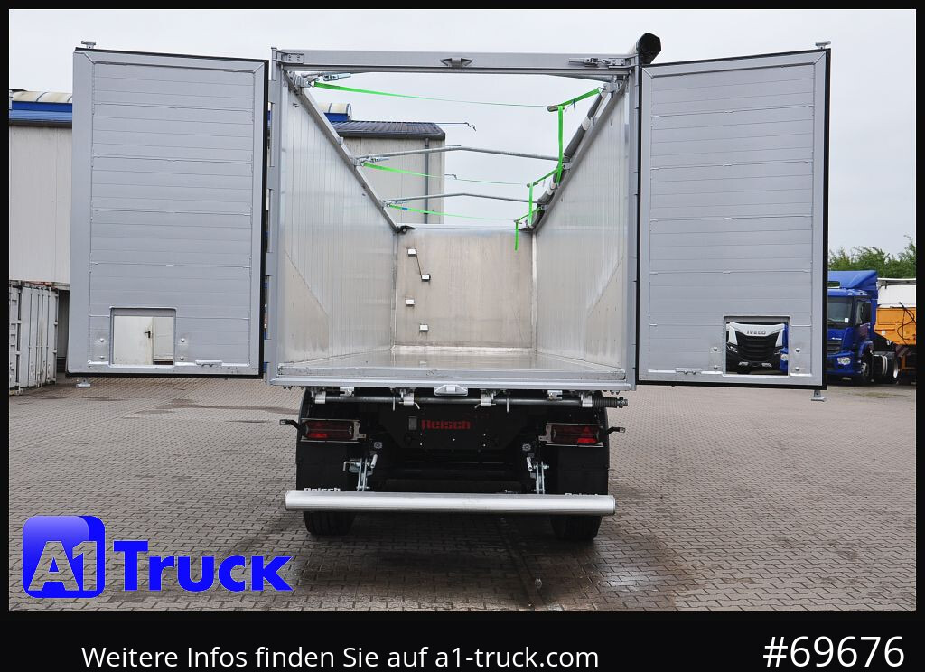 REISCH RHKS, Alu-Kippmulde 57m³, Kombitüren, Alufelgen, Liftachse, - Semireboque basculante: foto 4 REISCH RHKS, Alu-Kippmulde 57m³, Kombitüren, Alufelgen, Liftachse, - Semireboque basculante: foto 4