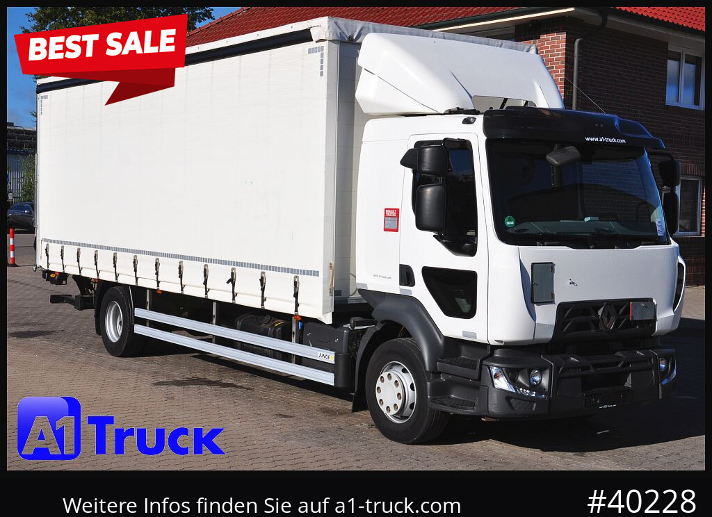 RENAULT D 280, 4x2, Ladebordwand, LBW, TÜV 06/2026 - Caminhão com lona: foto 1 RENAULT D 280, 4x2, Ladebordwand, LBW, TÜV 06/2026 - Caminhão com lona: foto 1