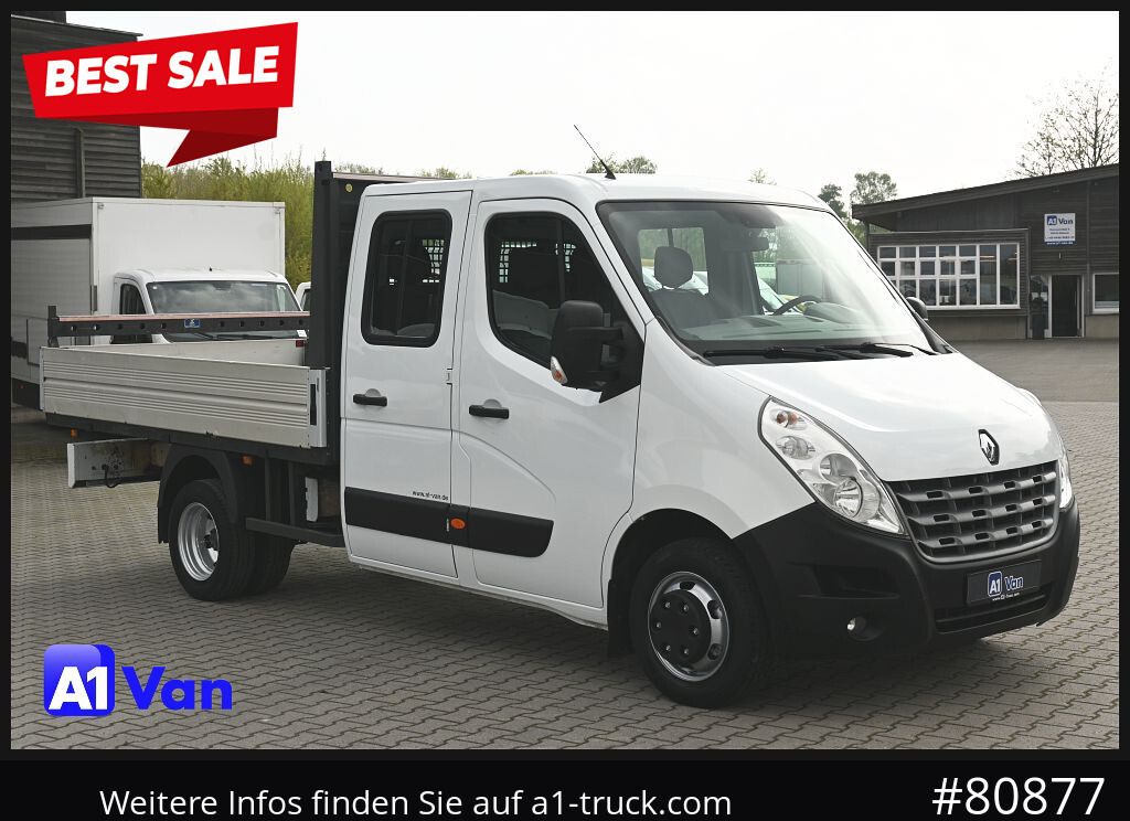 RENAULT Master Pritsche Doka, AHK 3,5Tonnen , Klima, Luftfederung - Furgão caixa aberta, Carrinha cabine dupla: foto 1 RENAULT Master Pritsche Doka, AHK 3,5Tonnen , Klima, Luftfederung - Furgão caixa aberta, Carrinha cabine dupla: foto 1