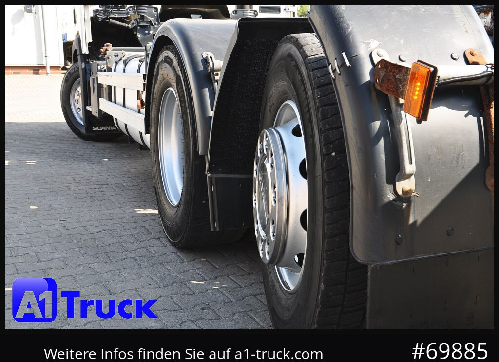 SCANIA R 450, Midi 7,82, Lenkachse, 1 Vorbesitzer - Caminhão transportador de contêineres/ Caixa móvel: foto 3 SCANIA R 450, Midi 7,82, Lenkachse, 1 Vorbesitzer - Caminhão transportador de contêineres/ Caixa móvel: foto 3