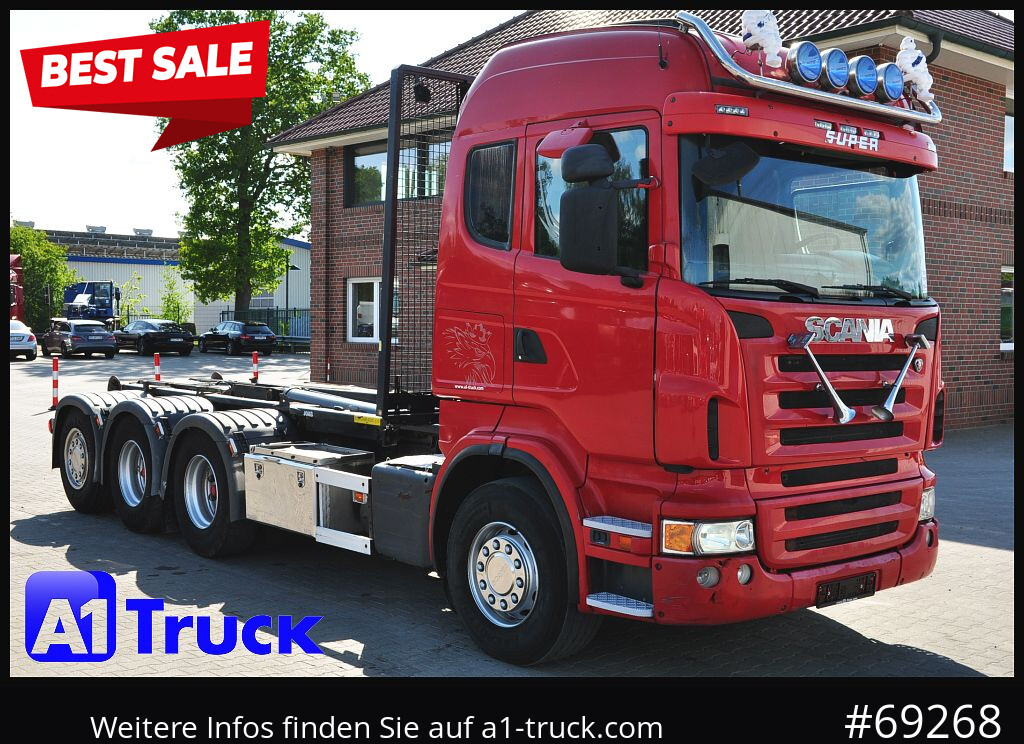 SCANIA R480, Abrollkipper Joab, 8x4, Lift-Lenkachse, - Caminhão polibenne: foto 1 SCANIA R480, Abrollkipper Joab, 8x4, Lift-Lenkachse, - Caminhão polibenne: foto 1