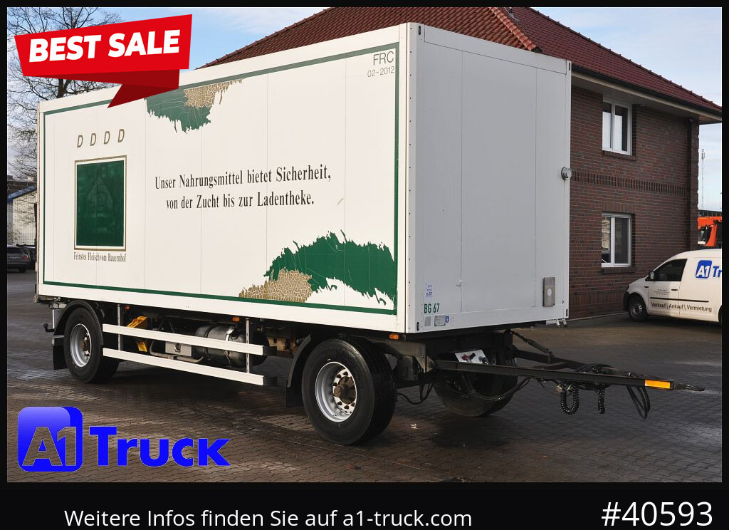 SCHMITZ Achwege & Tönjes, Rohrbahn, Fleisch, verzinkt - Reboque frigorífico: foto 1 SCHMITZ Achwege & Tönjes, Rohrbahn, Fleisch, verzinkt - Reboque frigorífico: foto 1