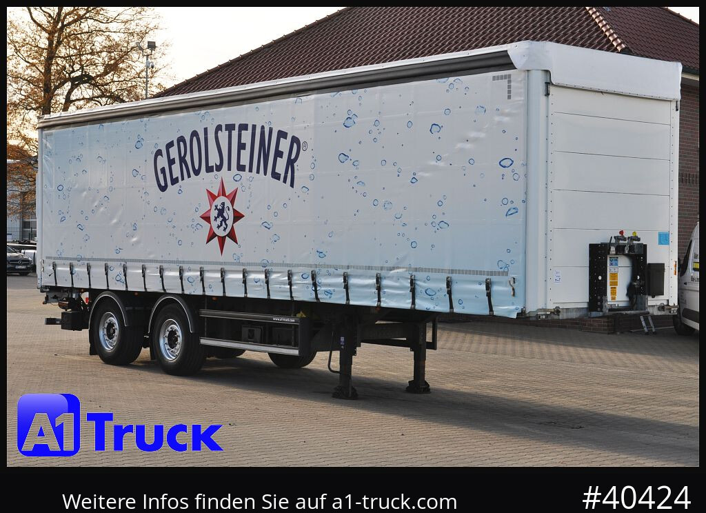 SCHMITZ Getränke, Lenkachse, LBW, Ladebordwand, kurzer Aufbau - Semi-reboque de lona: foto 1 SCHMITZ Getränke, Lenkachse, LBW, Ladebordwand, kurzer Aufbau - Semi-reboque de lona: foto 1