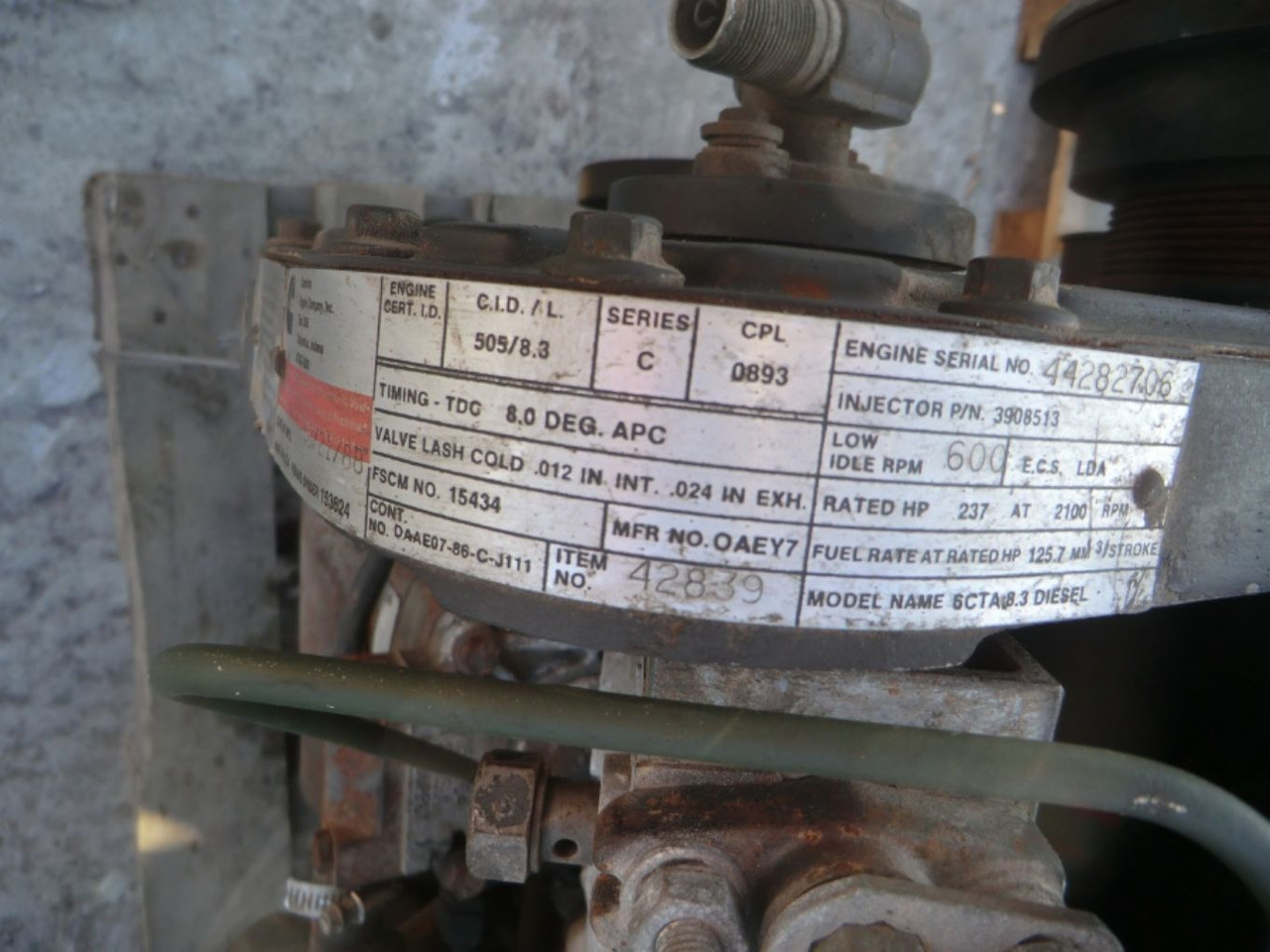 CUMMINS 6CTA8.3 LONG BLOCK REVISIONATO (ENGINE NO. 42839) - Motor de Máquina de construção: foto 5 CUMMINS 6CTA8.3 LONG BLOCK REVISIONATO (ENGINE NO. 42839) - Motor de Máquina de construção: foto 5
