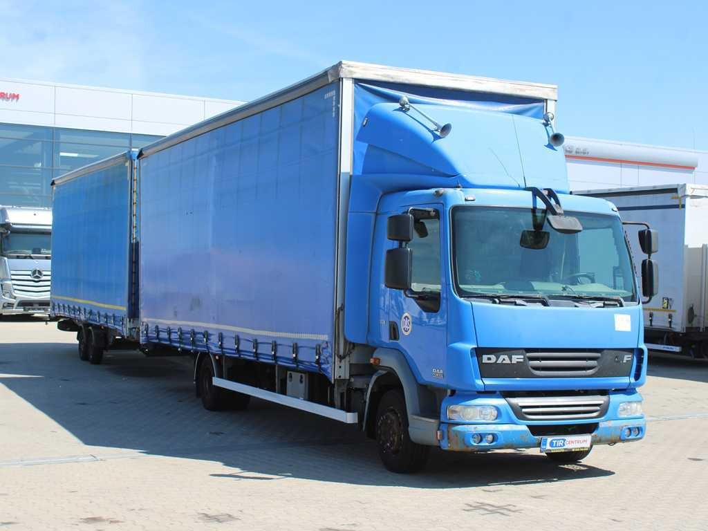 DAF FA LF 45, EURO 5, TYRES 80% + AGADOS TRAILER - Caminhão com lona: foto 3 DAF FA LF 45, EURO 5, TYRES 80% + AGADOS TRAILER - Caminhão com lona: foto 3