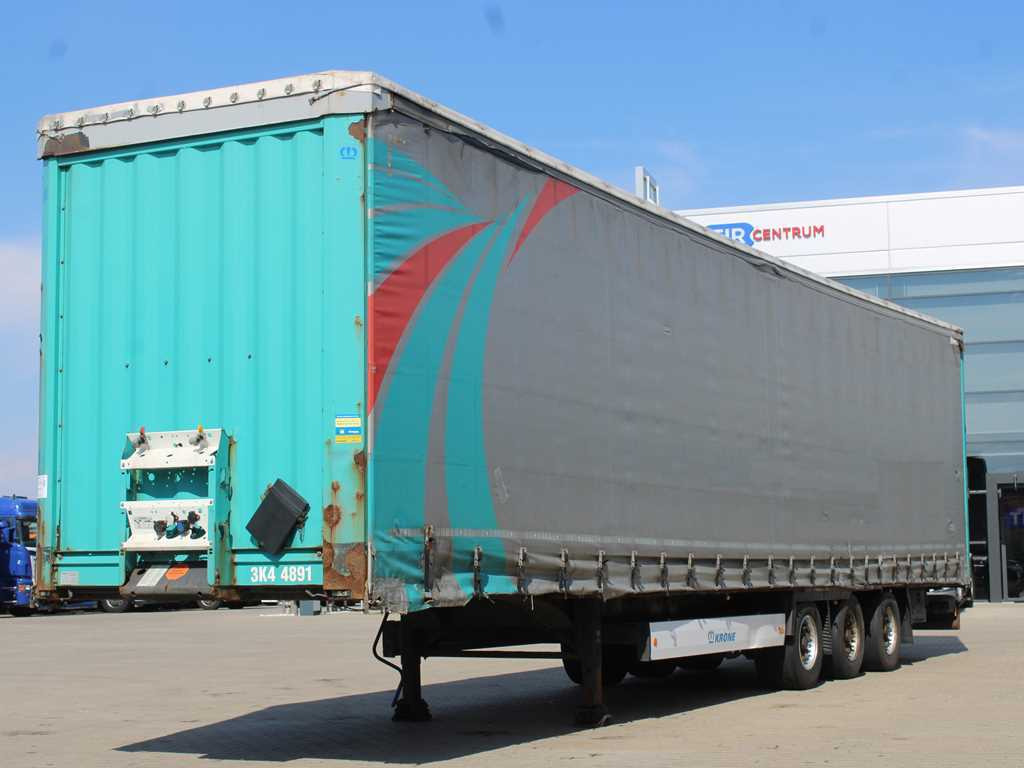 Krone SD 04, LOWDECK, LIFTING AXLE, LIFT ROOF - Semi-reboque de lona: foto 1 Krone SD 04, LOWDECK, LIFTING AXLE, LIFT ROOF - Semi-reboque de lona: foto 1
