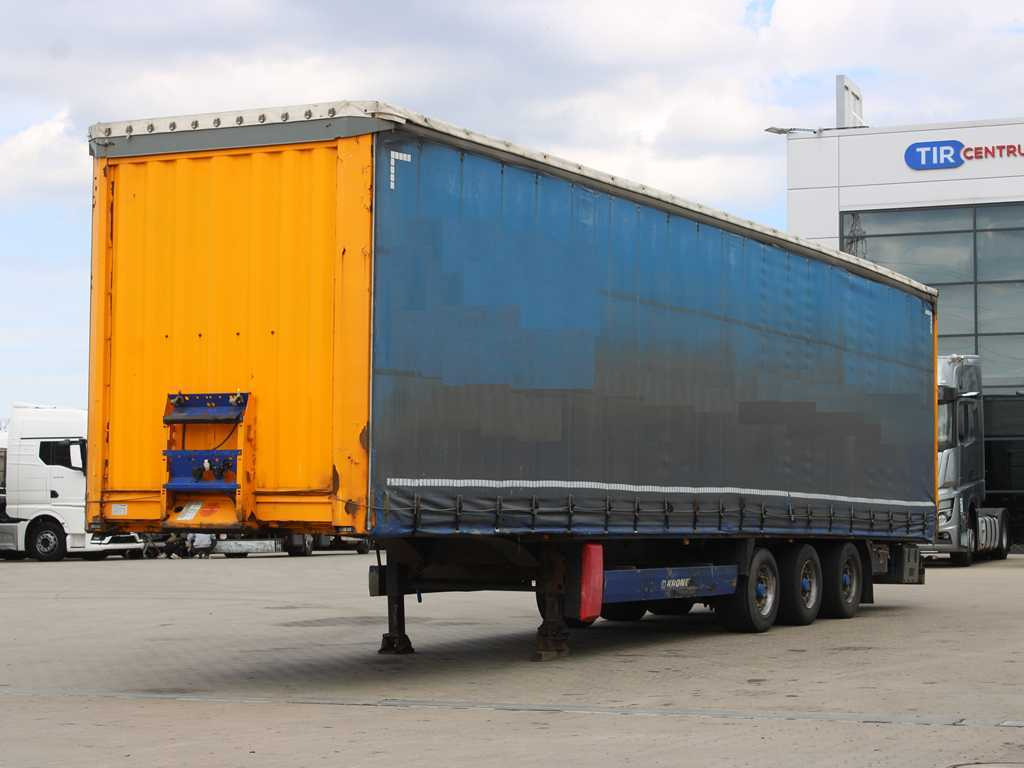 Krone SD, LIFTING AXLE, LOWDECK, LIFTING ROOF - Semi-reboque de lona: foto 1 Krone SD, LIFTING AXLE, LOWDECK, LIFTING ROOF - Semi-reboque de lona: foto 1