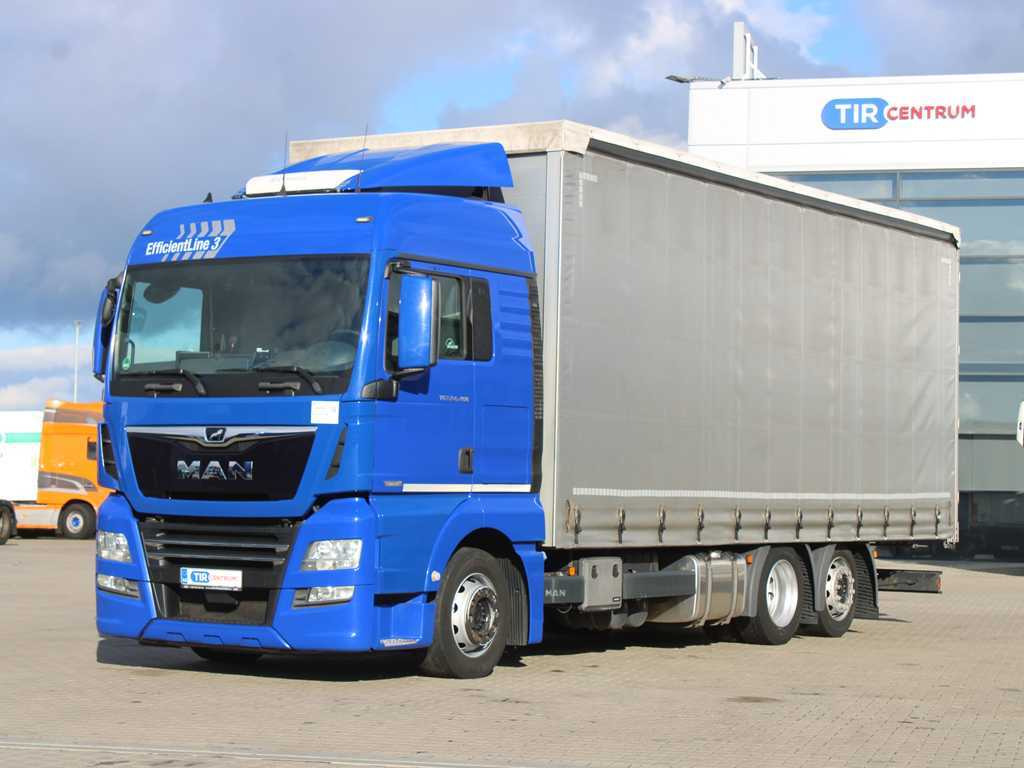 MAN TGX 24.460, EURO 6, 6X2, INDEPENDENT AIR CONDITIONING, AIR SUSPENSION - Caminhão com lona: foto 1 MAN TGX 24.460, EURO 6, 6X2, INDEPENDENT AIR CONDITIONING, AIR SUSPENSION - Caminhão com lona: foto 1