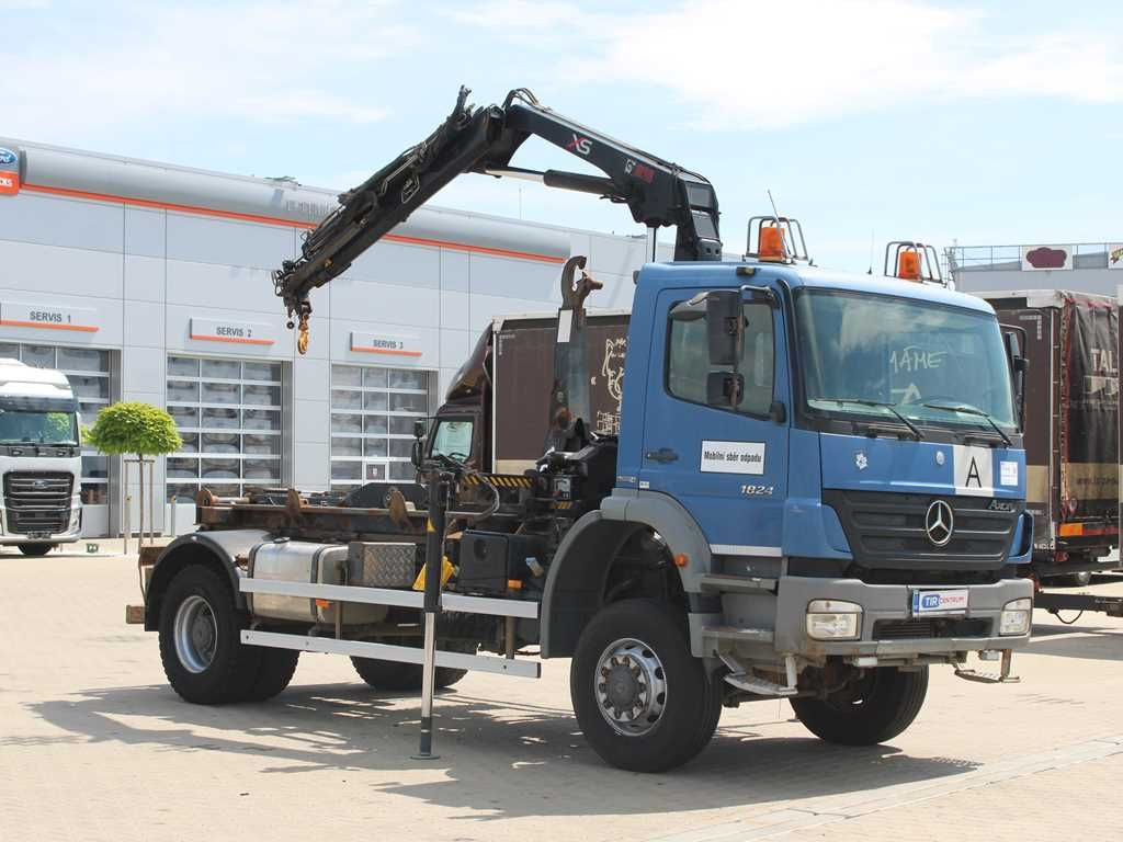 Mercedes-Benz AXOR 1824, CRANE HIAB 099B-3 DUO, 4x4 - Caminhão polibenne, Caminhão grua: foto 2 Mercedes-Benz AXOR 1824, CRANE HIAB 099B-3 DUO, 4x4 - Caminhão polibenne, Caminhão grua: foto 2