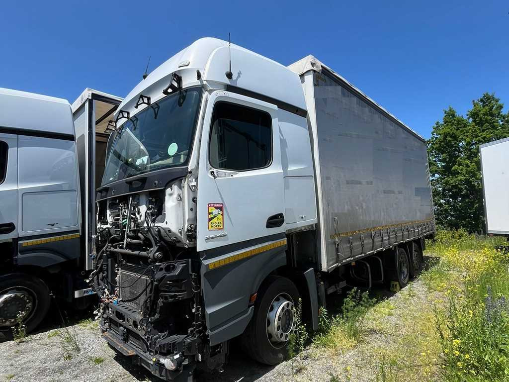 Mercedes-Benz Actros 2542, 6X2 + PANAV TVK18M - Caminhão com lona: foto 1 Mercedes-Benz Actros 2542, 6X2 + PANAV TVK18M - Caminhão com lona: foto 1