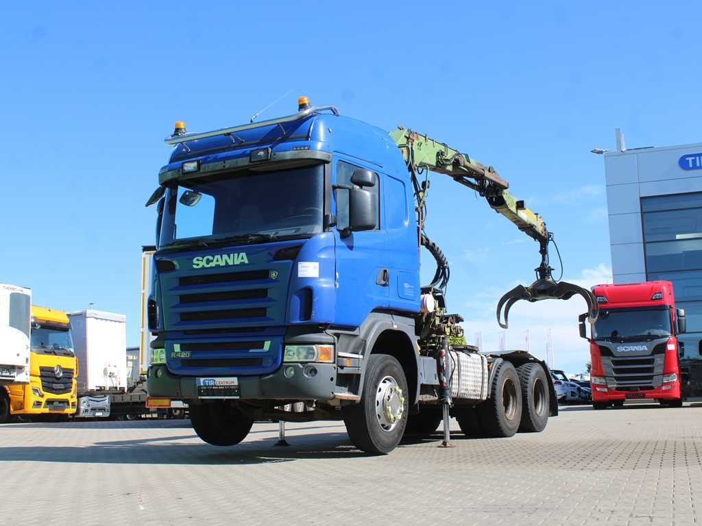 Scania R420, 6x4, EURO 3, HYDRAULIC ARM LOGLIFT F135ZT94A, LIGHTS - Tractor: foto 1 Scania R420, 6x4, EURO 3, HYDRAULIC ARM LOGLIFT F135ZT94A, LIGHTS - Tractor: foto 1