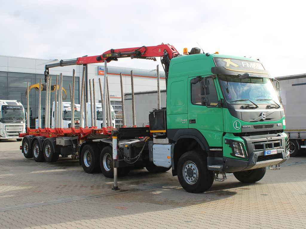 Volvo FM 540, EURO 6, 6X6, VEB+, HYDRAULIC ARM PALFINGER Q170Z96 - Tractor, Semi-reboque florestal: foto 4 Volvo FM 540, EURO 6, 6X6, VEB+, HYDRAULIC ARM PALFINGER Q170Z96 - Tractor, Semi-reboque florestal: foto 4