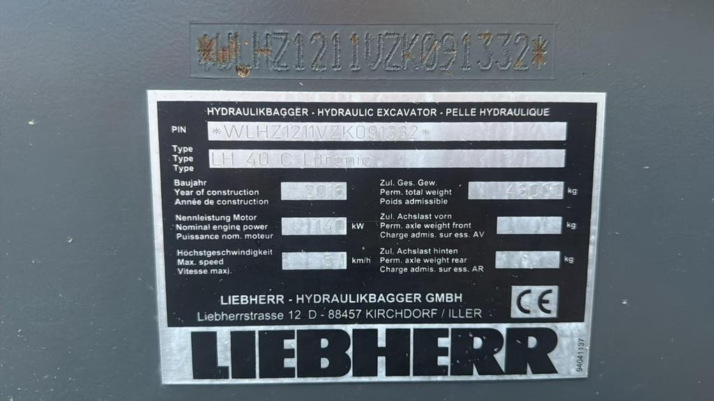 Liebherr LH 40C EW - Manipulador de material: foto 2 Liebherr LH 40C EW - Manipulador de material: foto 2